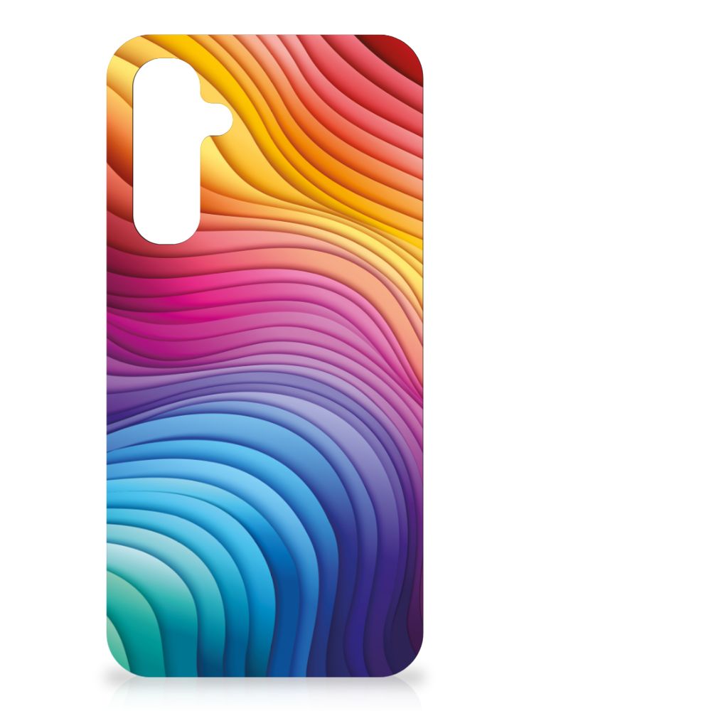TPU Hoesje voor OPPO A77 | A57 5G Regenboog met kleurrijke golfpatronen, perfect cadeau voor stijl en bescherming!