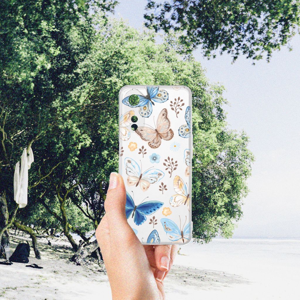 TPU Hoesje voor OPPO A78 5G | A58 5G Vlinder hand met vlinderontwerp natuur