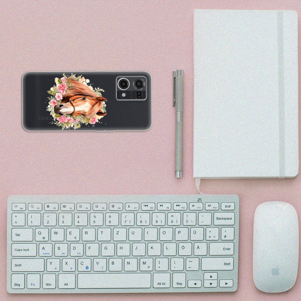 TPU Hoesje voor OPPO Reno7 4G Paard