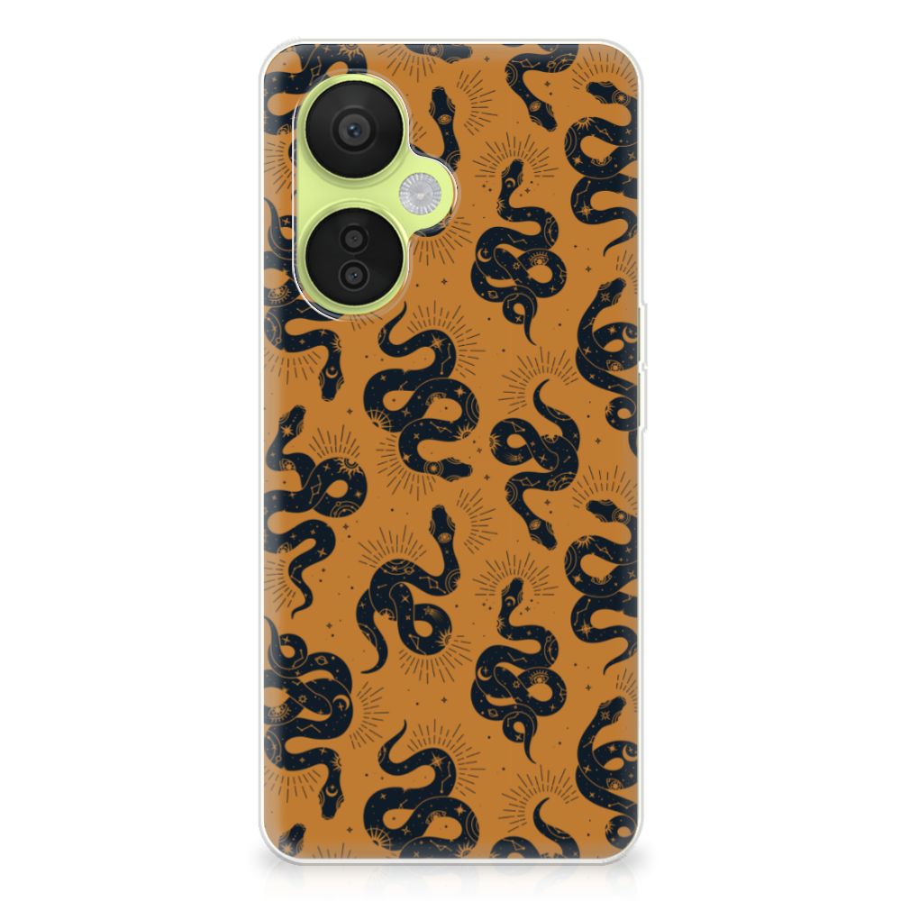 TPU Hoesje voor OnePlus Nord CE 3 Lite Snakes slangen design achterkant