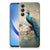 Samsung Galaxy A05S TPU Hoesje Vintage Pauwen achteraanzicht