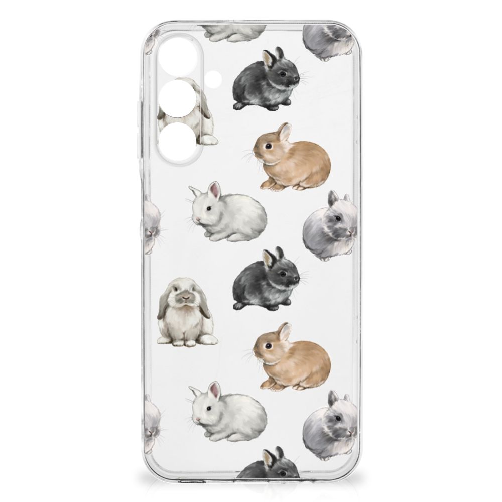 Samsung Galaxy A16 TPU Hoesje Konijntjes voorkant