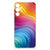 Samsung Galaxy A16 TPU Hoesje Regenboog design kleurrijke golfpatronen aanzicht