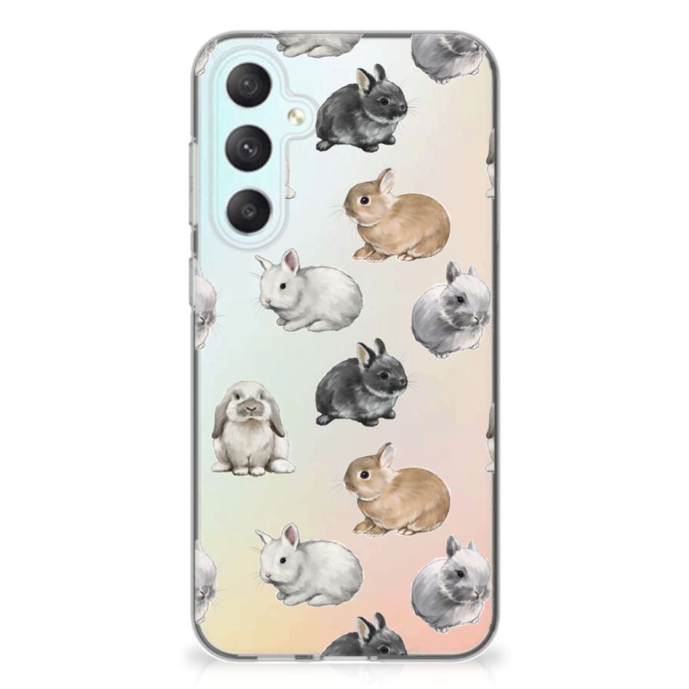 Samsung Galaxy S23 FE TPU Hoesje Konijntjes design front
