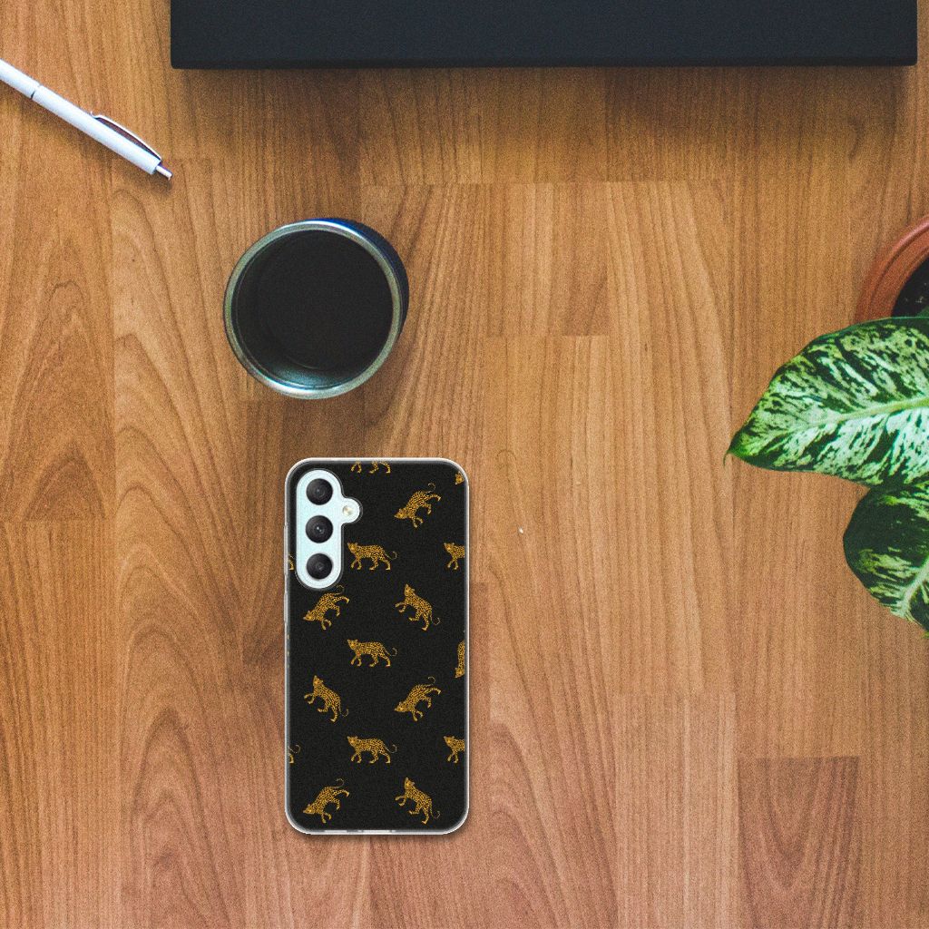 Samsung Galaxy S23 FE TPU Hoesje Leopards bovenaanzicht