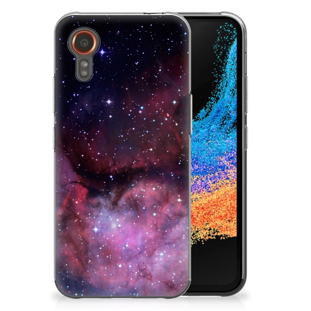 TPU Hoesje voor Samsung Galaxy Xcover 7 Galaxy heelal design achterkant