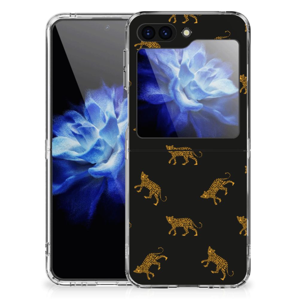 TPU Hoesje voor Samsung Galaxy Z Flip 5 Leopards, biedt gebruiksgemak en beschermt met een stoere uitstraling 🐆.