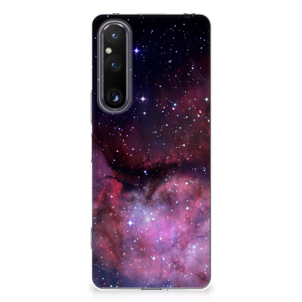 Sony Xperia 1 V TPU Hoesje Galaxy ontwerp achterkant