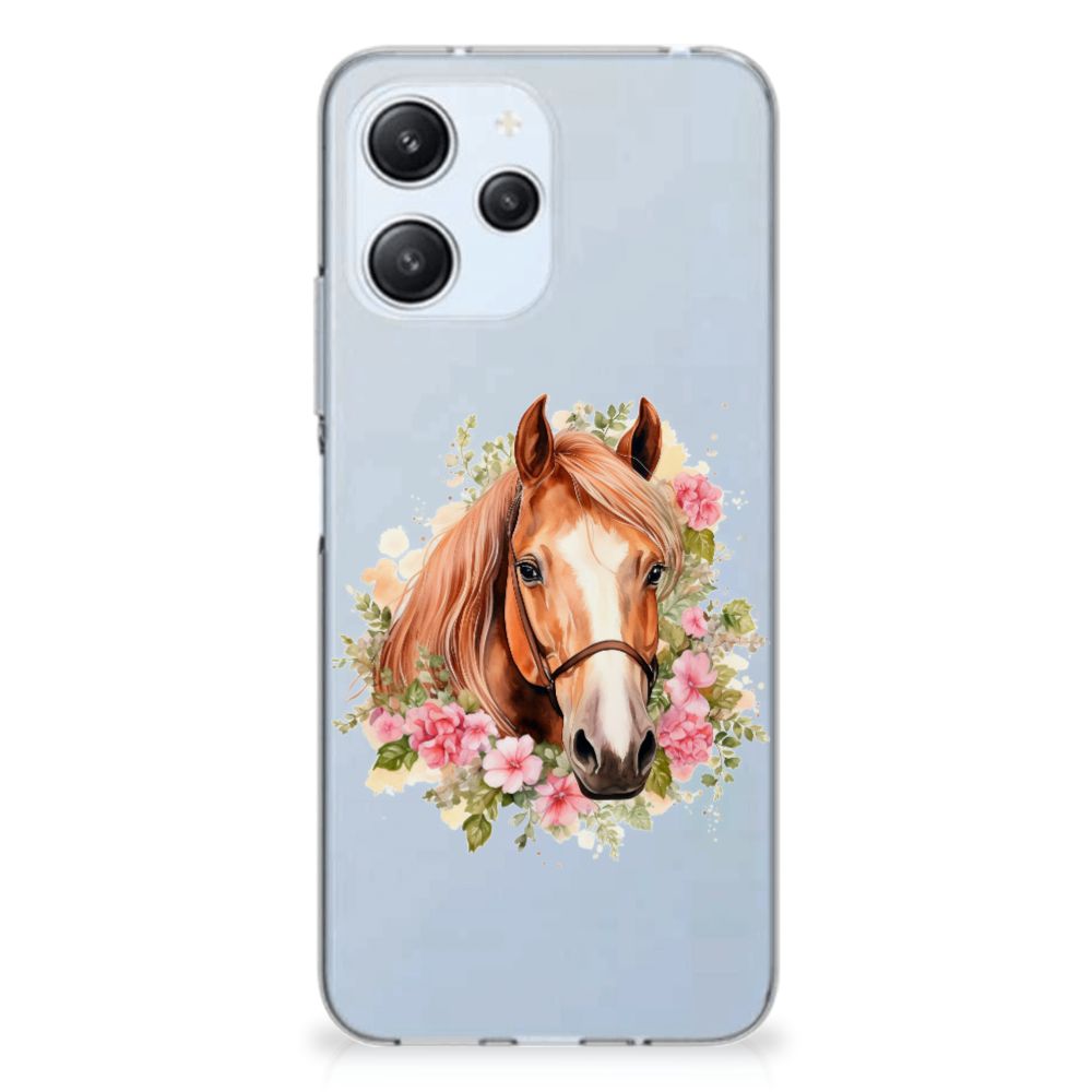 TPU Hoesje voor Xiaomi Redmi 12 4G Paard design paard voorkant