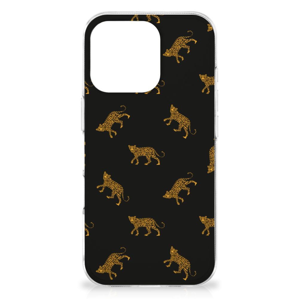 TPU Hoesje voor iPhone 16 Pro Leopards luipaardenprint achterkant