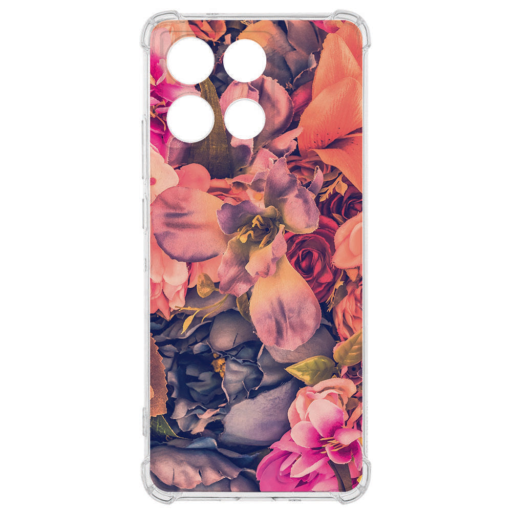TPU Telefoonhoesje Motorola Moto G56 Bosje Bloemen backcover bloemen design voorkant