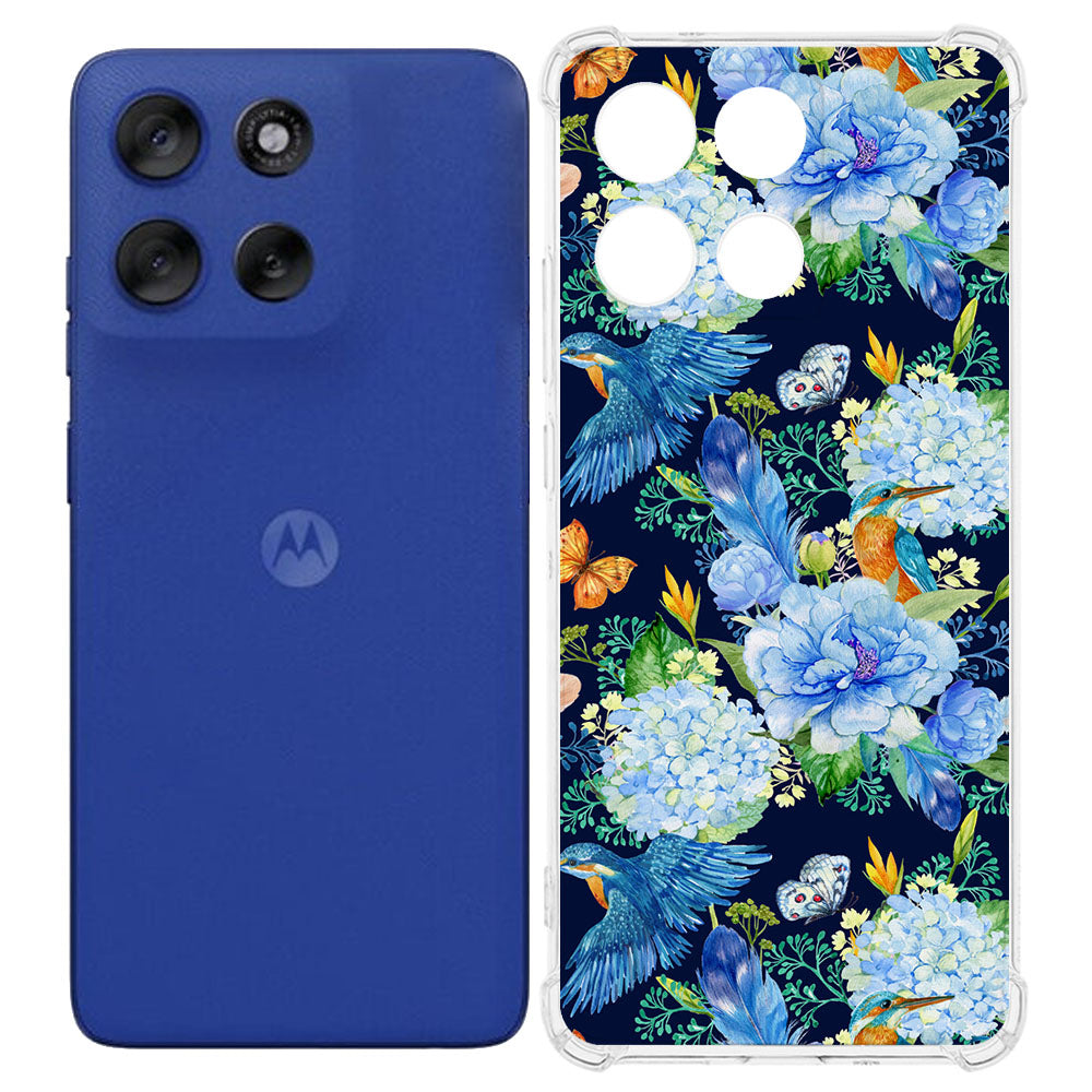 TPU Telefoonhoesje Motorola Moto G56 IJsvogel backcover achterkant ontwerp