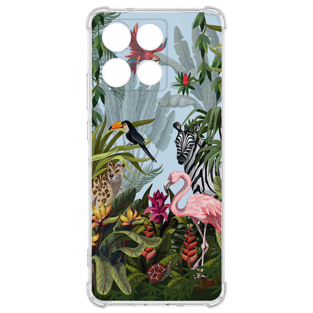 TPU Telefoonhoesje Motorola Moto G56 Jungle backcover voorkant