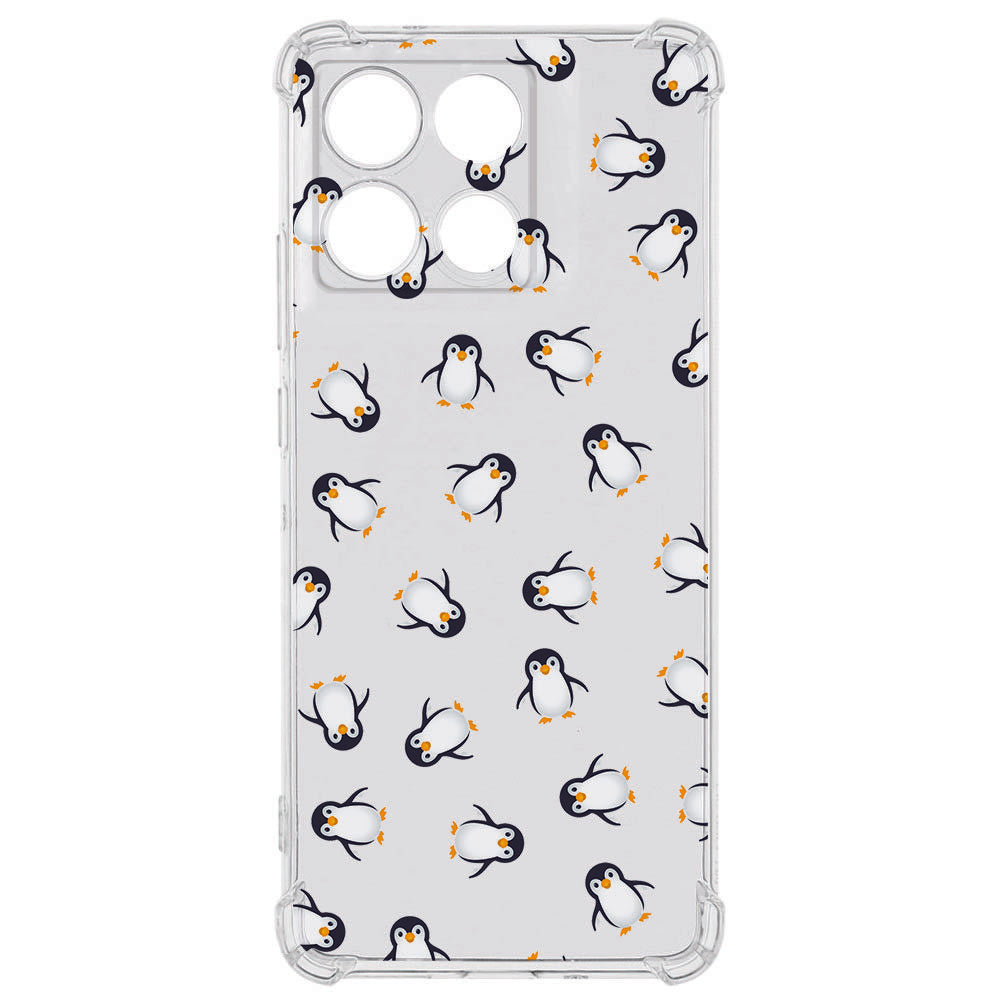 TPU Telefoonhoesje Motorola Moto G56 Pinguïn backcover design pinguïn aanzicht