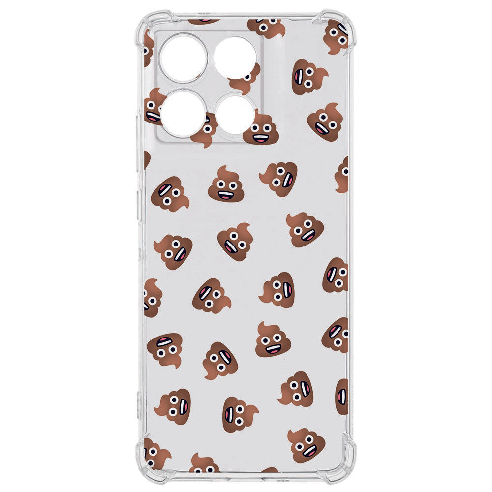Motorola Moto G56 TPU Telefoonhoesje Poep Emojis backcover design voorkant