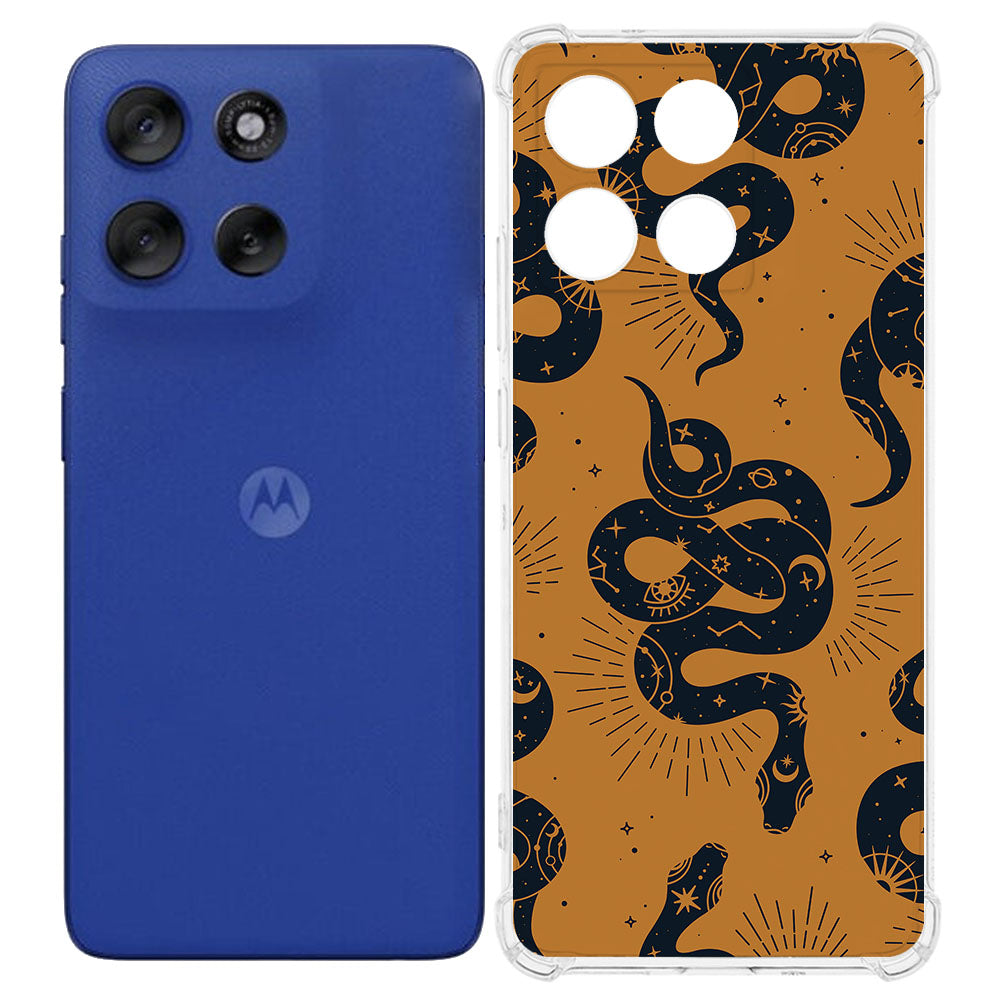Motorola Moto G56 TPU Telefoonhoesje Snakes backcover achterzijde slangenpatroon