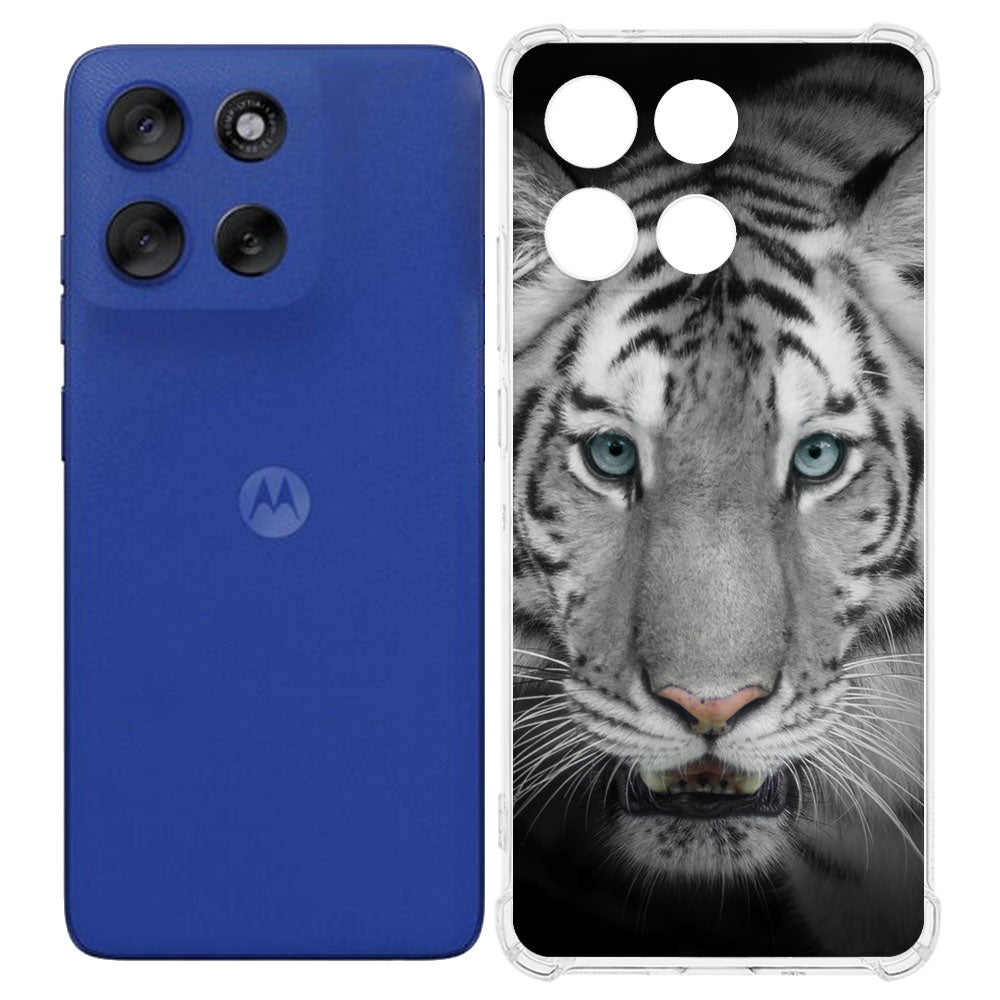 Motorola Moto G56 TPU Telefoonhoesje Tijger backcover tijger ontwerp voorzijde