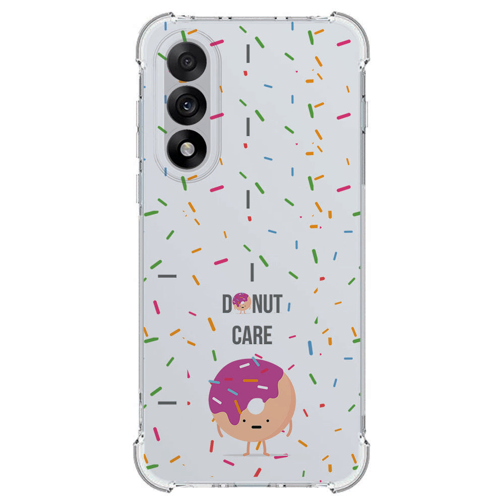 TPU Telefoonhoesje OnePlus Nord 5 - Donut schokabsorberende backcover Donut sprinkles transparant achterkant