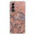 TPU Telefoonhoesje OnePlus Nord 5 Marmer Oranje schokabsorberende backcover achterkant