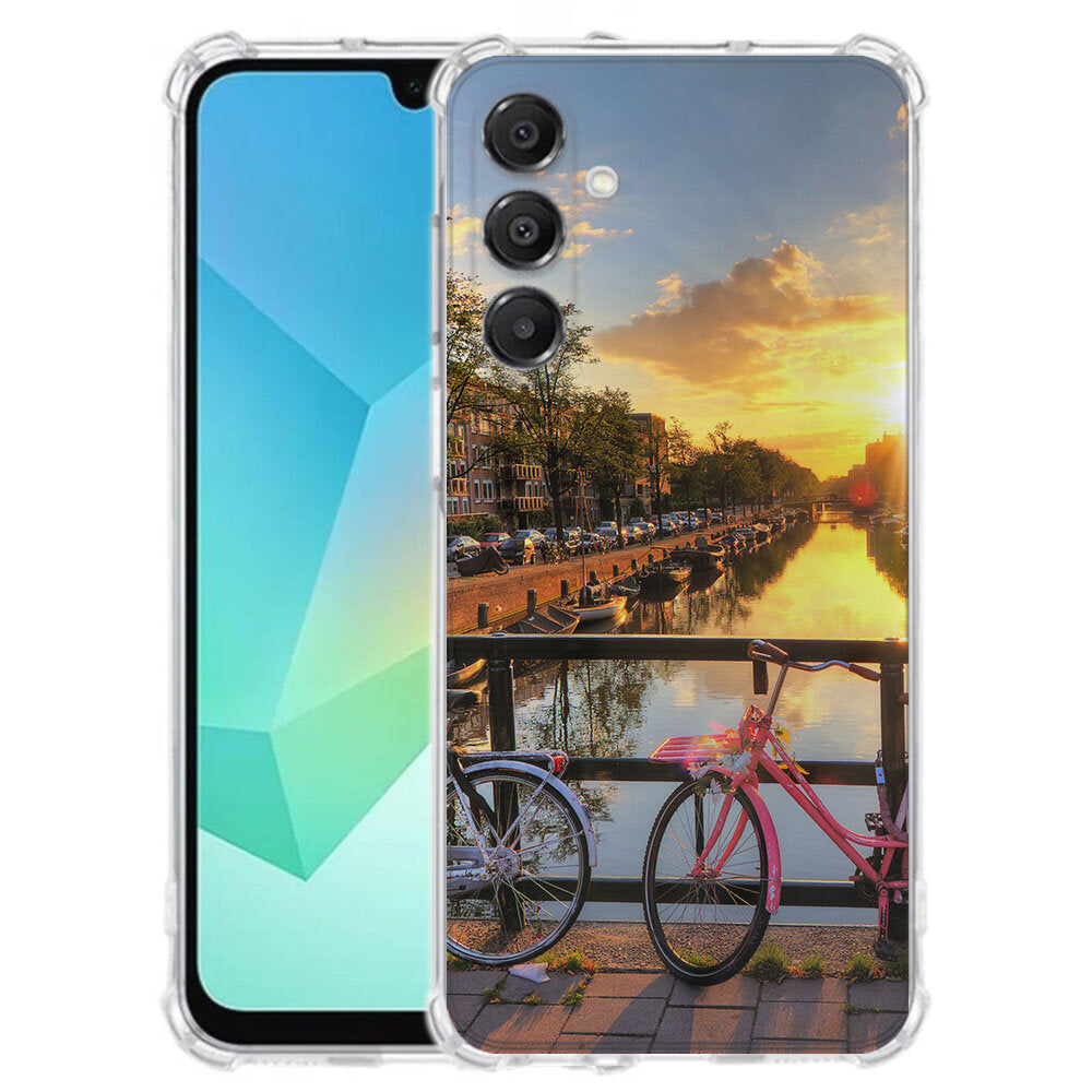TPU Telefoonhoesje Samsung Galaxy A17 Amsterdamse Grachten design voorkant