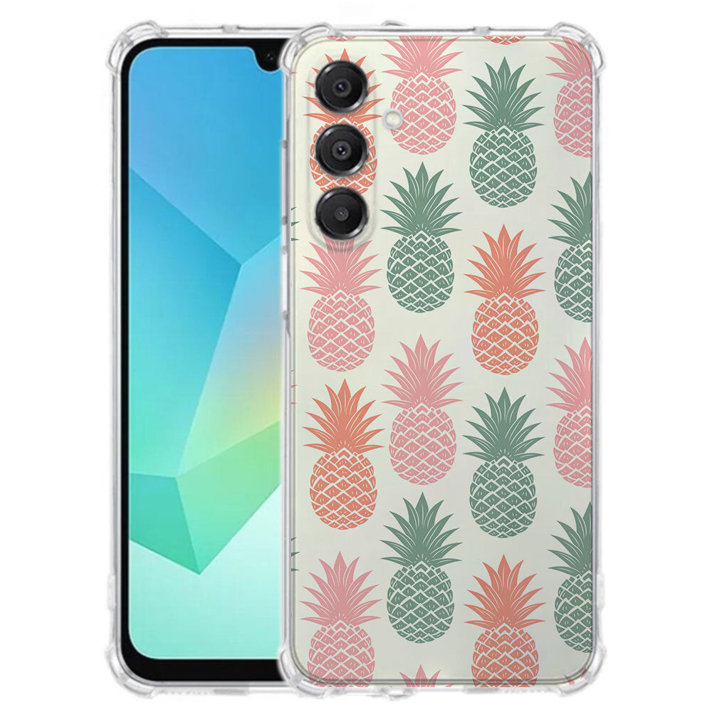 Samsung Galaxy A17 TPU Telefoonhoesje Ananas schokabsorberende backcover aanzicht