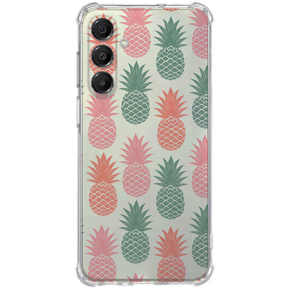 TPU Telefoonhoesje Samsung Galaxy A17 Ananas schokabsorberende backcover achteraanzicht