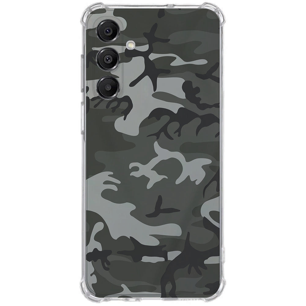 Samsung Galaxy A17 TPU Telefoonhoesje Army Light achterkant camouflage ontwerp