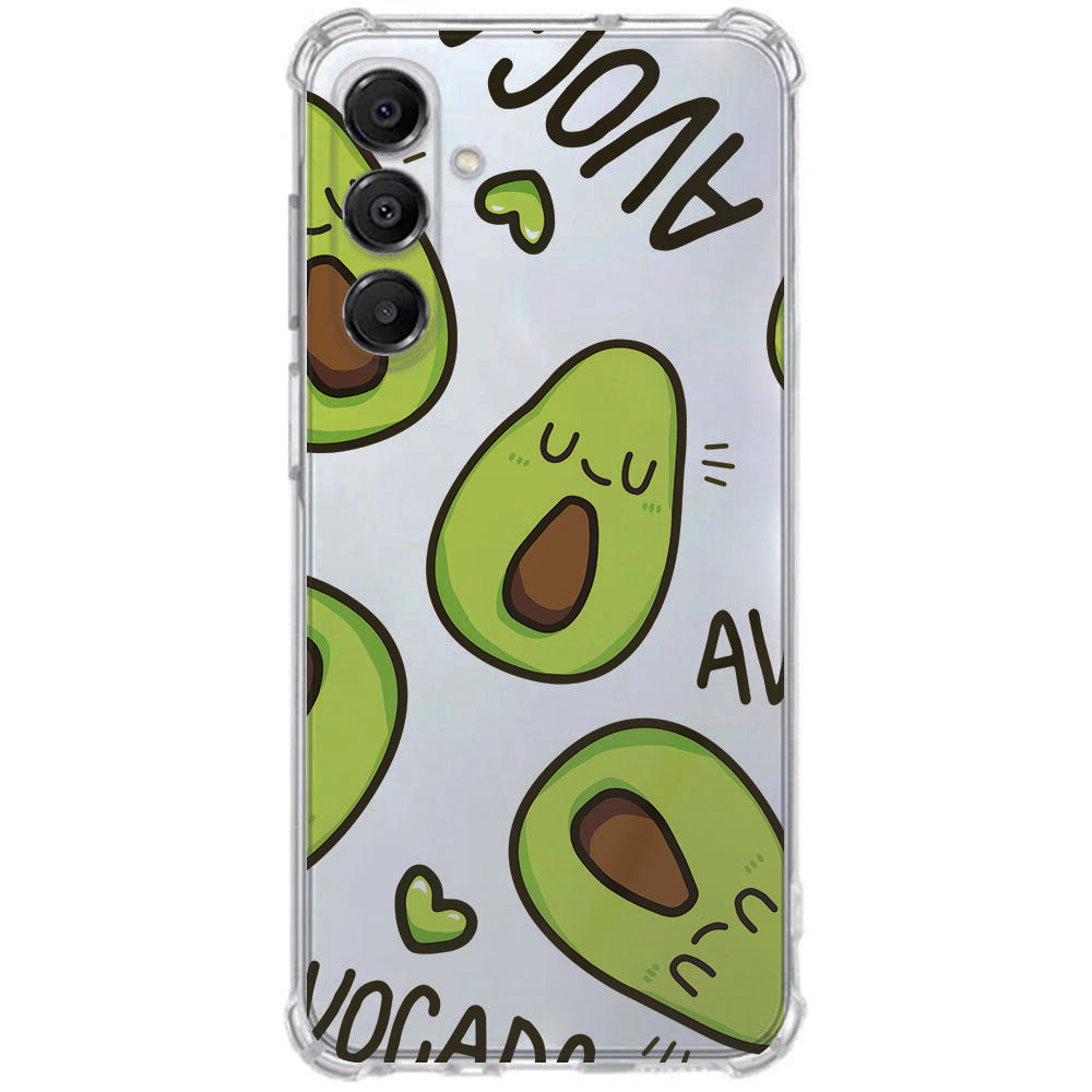 TPU Telefoonhoesje Samsung Galaxy A17 Avocado Singing schokabsorberende backcover voorkant