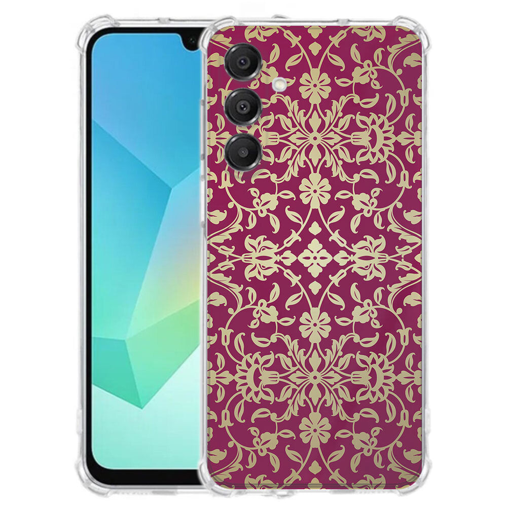 Samsung Galaxy A17 TPU Telefoonhoesje Barok Pink schokabsorberende backcover voorkant