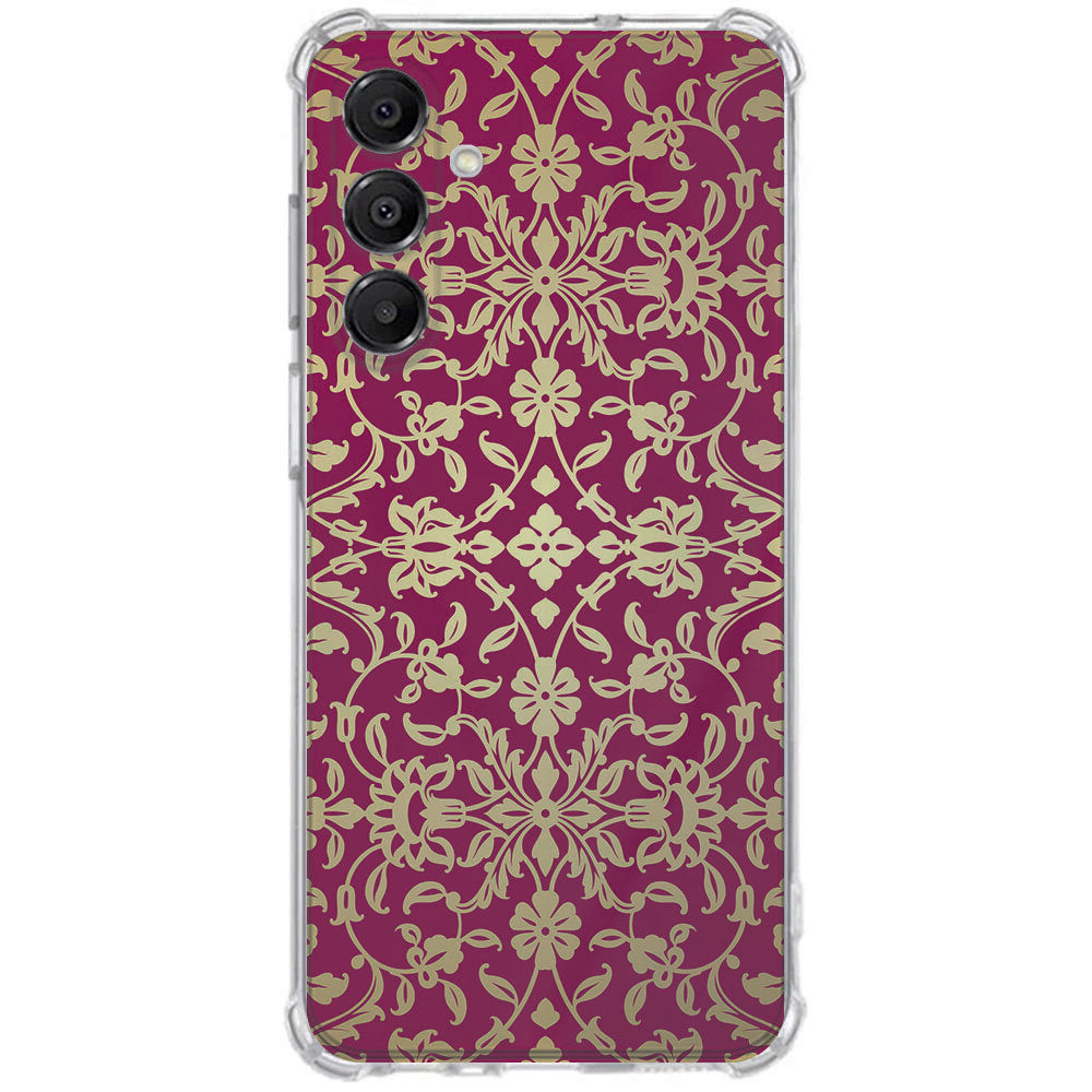Samsung Galaxy A17 TPU Telefoonhoesje Barok Pink achterkant
