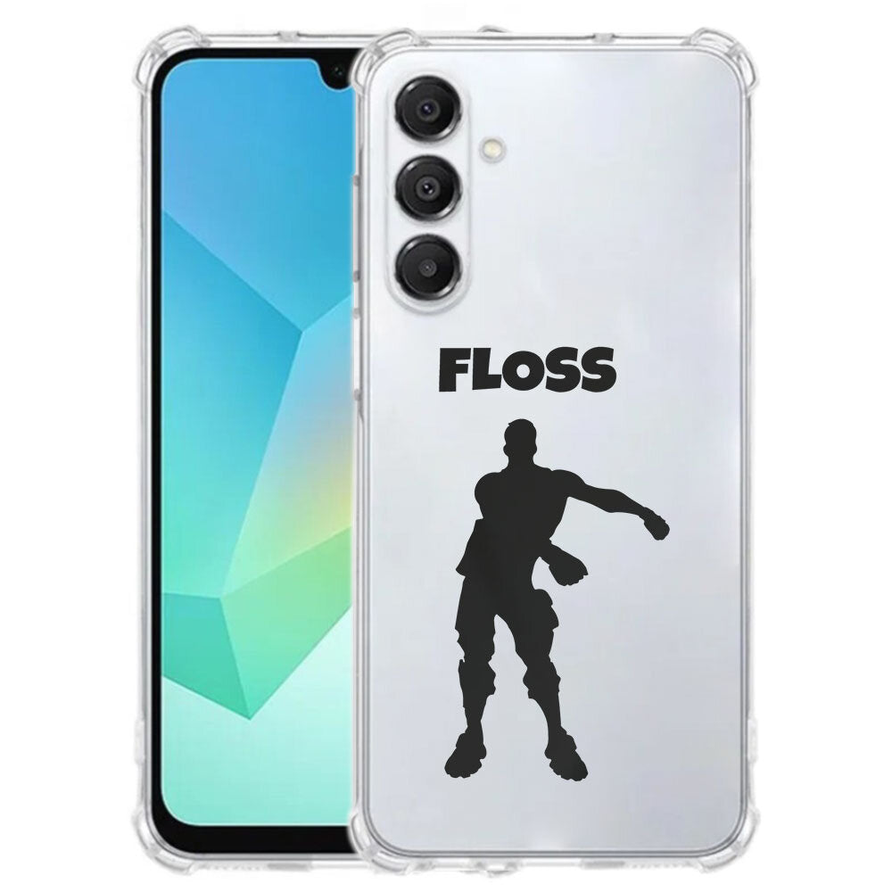 Samsung Galaxy A17 TPU Telefoonhoesje Floss achteraanzicht