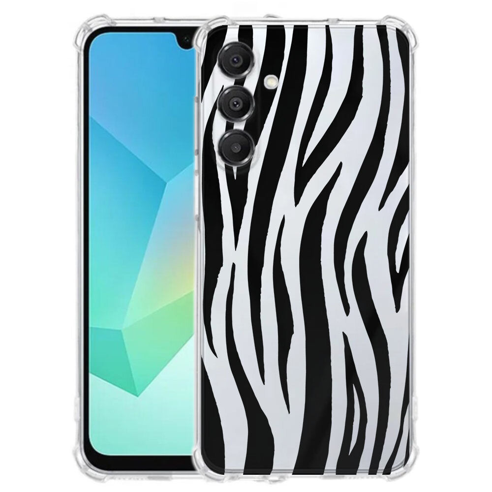 TPU Telefoonhoesje Samsung Galaxy A17 Zebra schokabsorberende backcover aanzicht