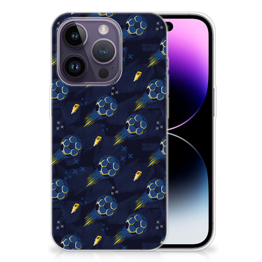 TPU bumper voor Apple iPhone 14 Pro Voetbal met dynamisch voetbalontwerp ⚽