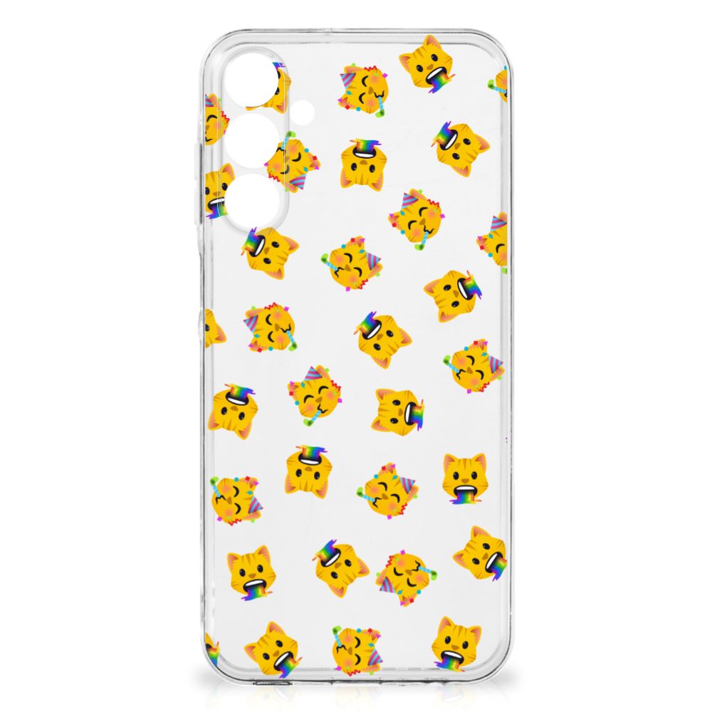 Samsung Galaxy A16 TPU bumper voor Samsung Galaxy A16 Katten Emojis achterzijde