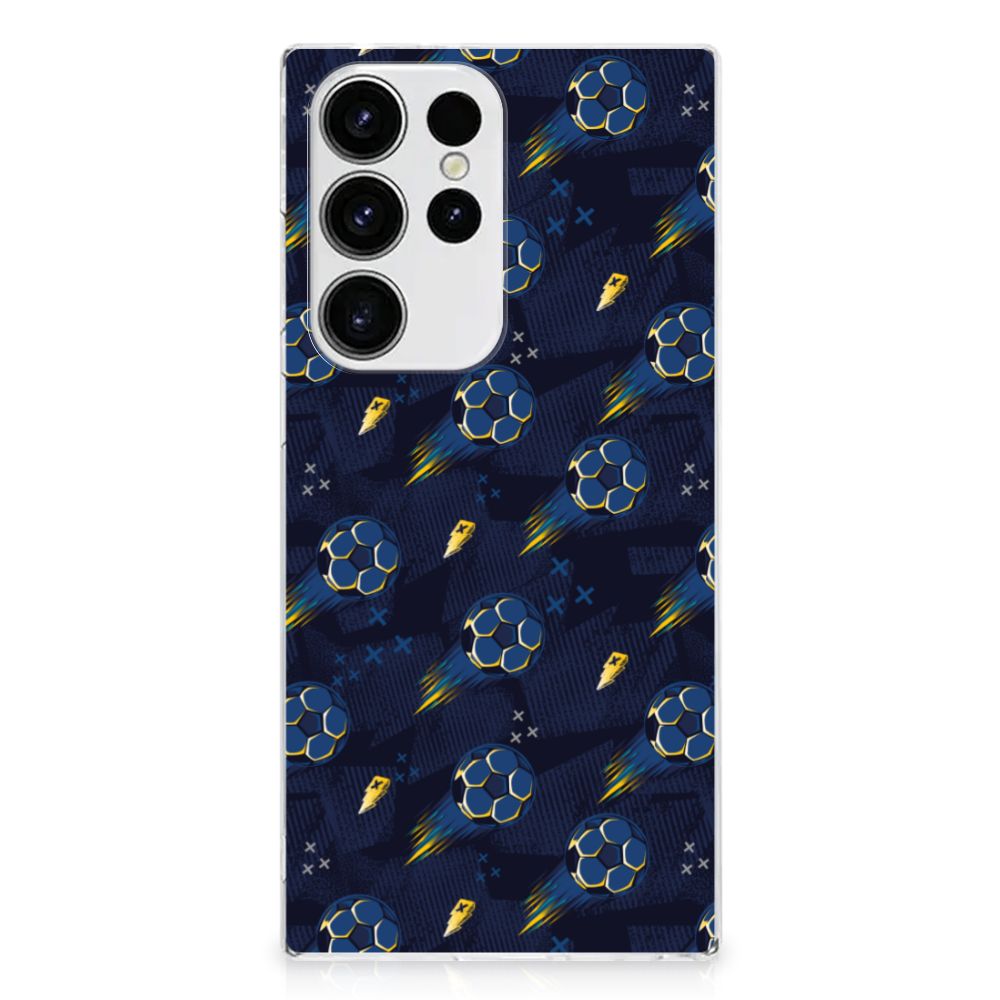 TPU bumper voor Samsung Galaxy S23 Ultra Voetbal - Stijlvol en duurzaam design met voetbaldetails⚽️