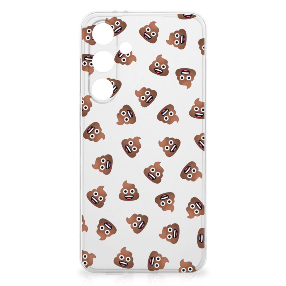 Samsung Galaxy S24 FE TPU bumper Poep Emojis achterkant