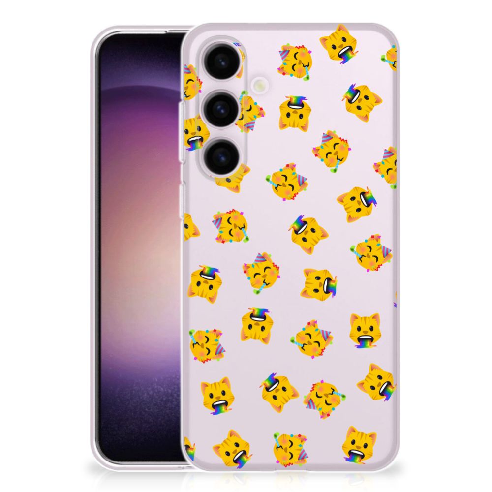 TPU bumper voor Samsung Galaxy S24 Katten Emojis B2C Telecom