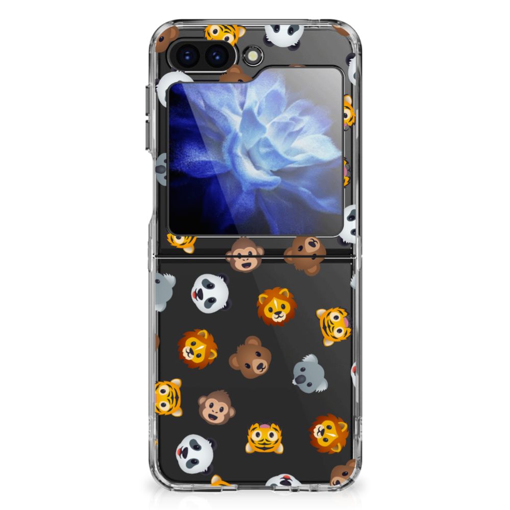 Samsung Galaxy Z Flip 6 TPU bumper voor Samsung Galaxy Z Flip 6 Dieren Emojis achterzijde