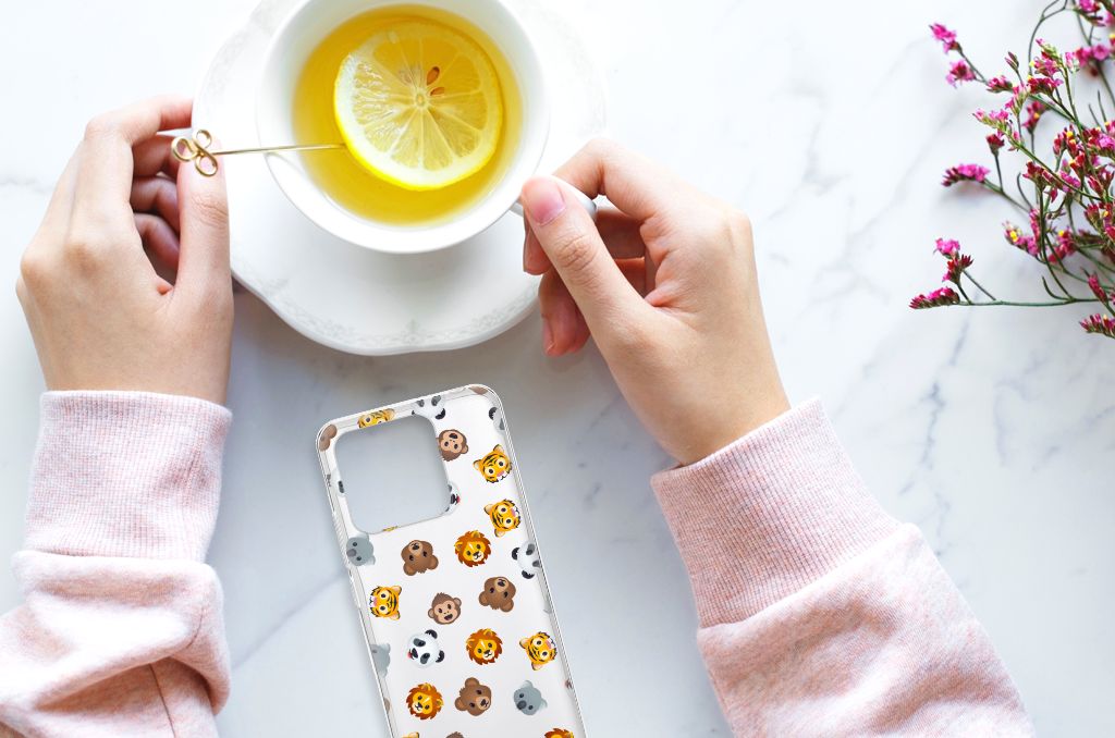 TPU bumper voor Xiaomi Redmi 10C Dieren Emojis