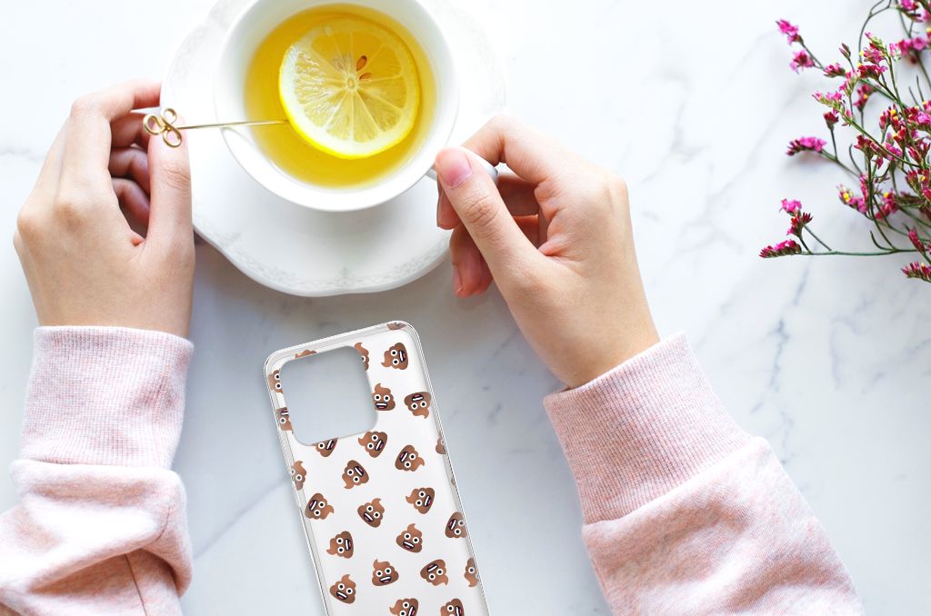 TPU bumper voor Xiaomi Redmi 10C Poep Emojis met schattige poepprint, perfect als cadeau đ en biedt gebruiksgemak en bescherming.