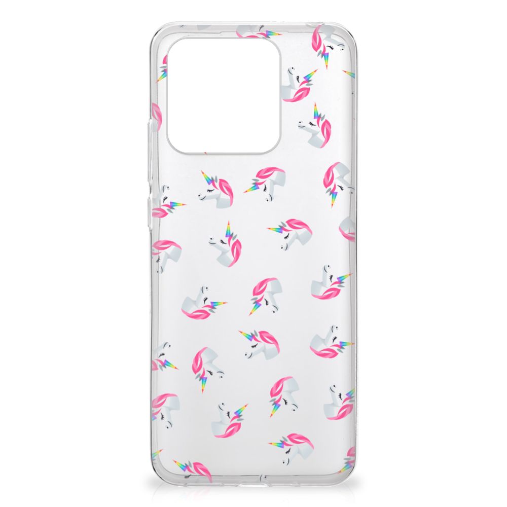 Xiaomi Redmi 10C TPU bumper Unicorns achterkant