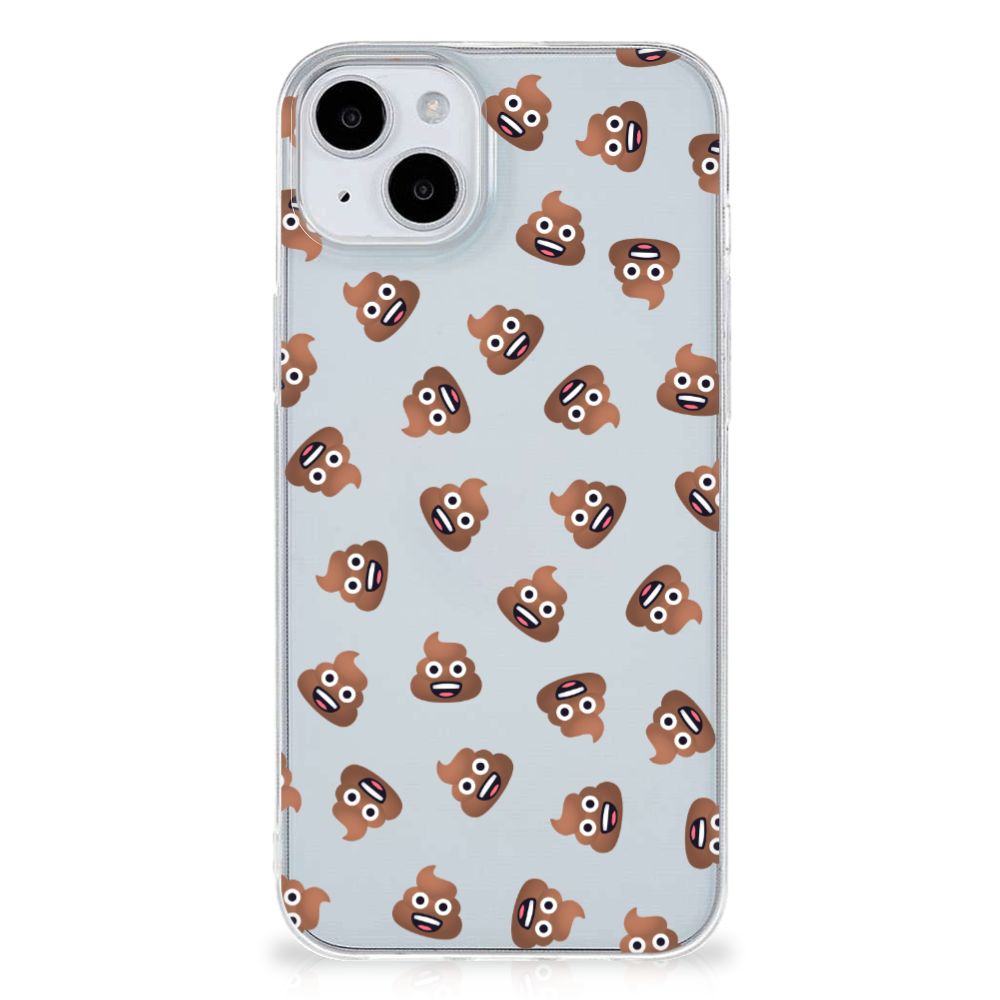 TPU bumper voor iPhone 15 Poep Emojis B2C Telecom