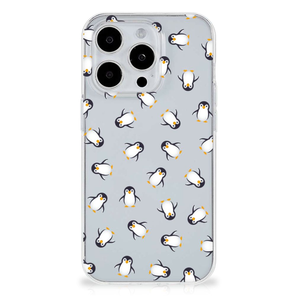 TPU bumper voor iPhone 15 Pro Pinguïn met schattige pinguïndesign 🐧.