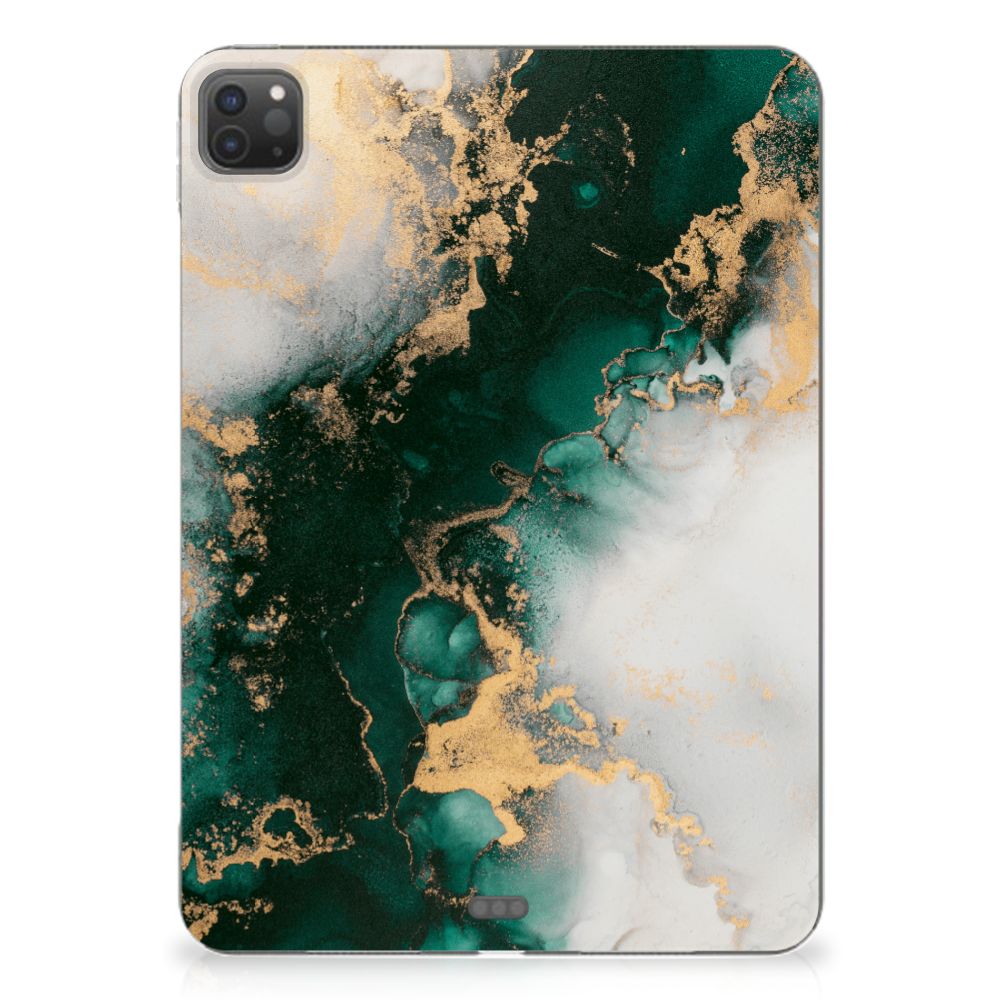 Tablet Back Cover voor iPad Pro 11 (2024) Marmer Groen achterkant