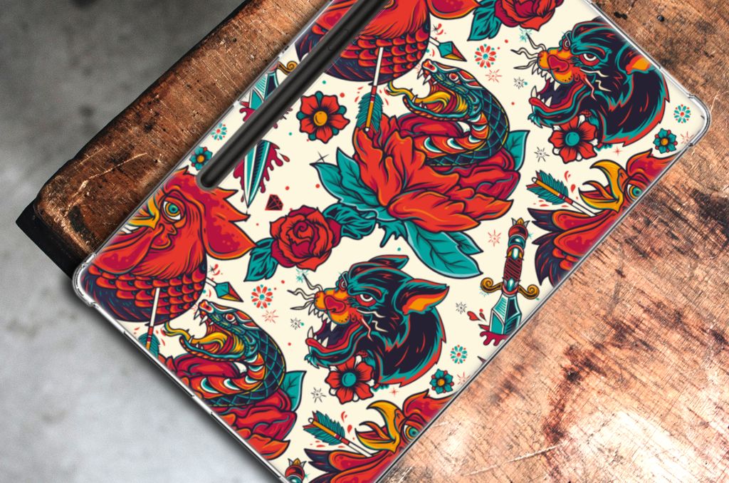 Tablet Backcover met foto voor Samsung Galaxy Tab S9 Plus Old Skool