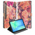 Samsung Galaxy Tab S10 FE Plus Tablet Book Case Bosje Bloemen vooraanzicht