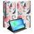Samsung Galaxy Tab S10 FE Plus Tablet Book Case Butterfly Roses voorkant achterkant