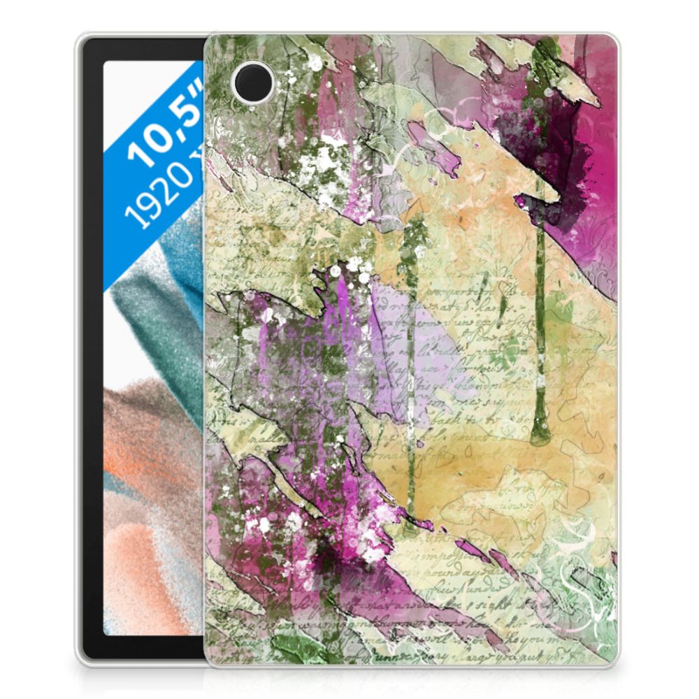 Tablethoes Samsung Galaxy Tab A8 2021/2022 Letter Painting achteraanzicht