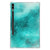 Samsung Galaxy Tab S9 Plus Tablethoes Painting Blue achteraanzicht