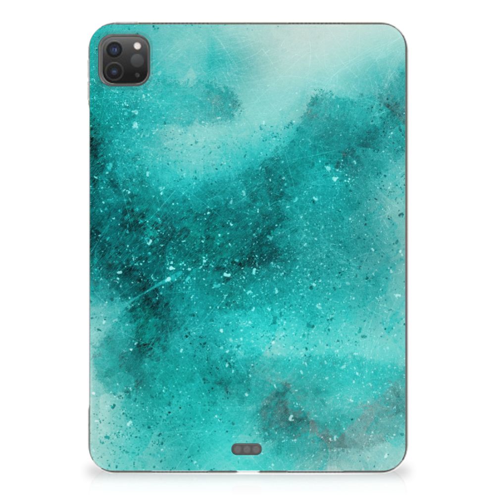 Tablethoes iPad Pro 11 (2024) Painting Blue achterkant